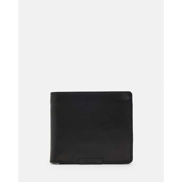 Allsaints Australia Mens Blyth Leather Wallet Black AU68-412